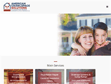 Tablet Screenshot of americancrawlspacesolutions.com